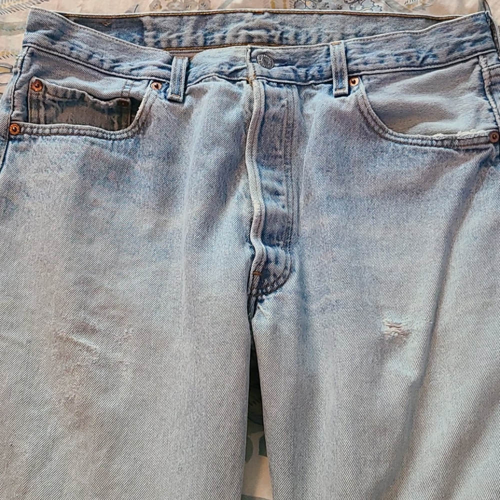 Authentic distressed 501s 36X36